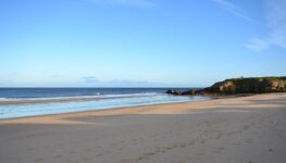 South Shields Coast in the late afternoon.