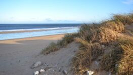 South Shields Coast in the late afternoon.