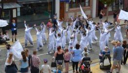 South Shields Summer Parade 2018 as seen from South Shore Guest House