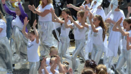 South Shields Summer Parade 2018 as seen from South Shore Guest House