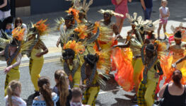 South Shields Summer Parade 2018 as seen from South Shore Guest House